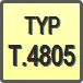 Piktogram - Typ: T.4805